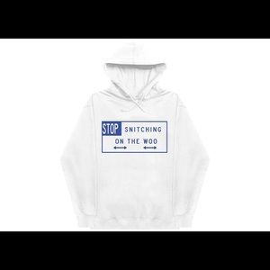 Brand new Vlone Stop Snitching hoodie